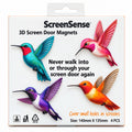 ScreenSense Hummingbirds 4 Pack 3D Screen Door Magnets