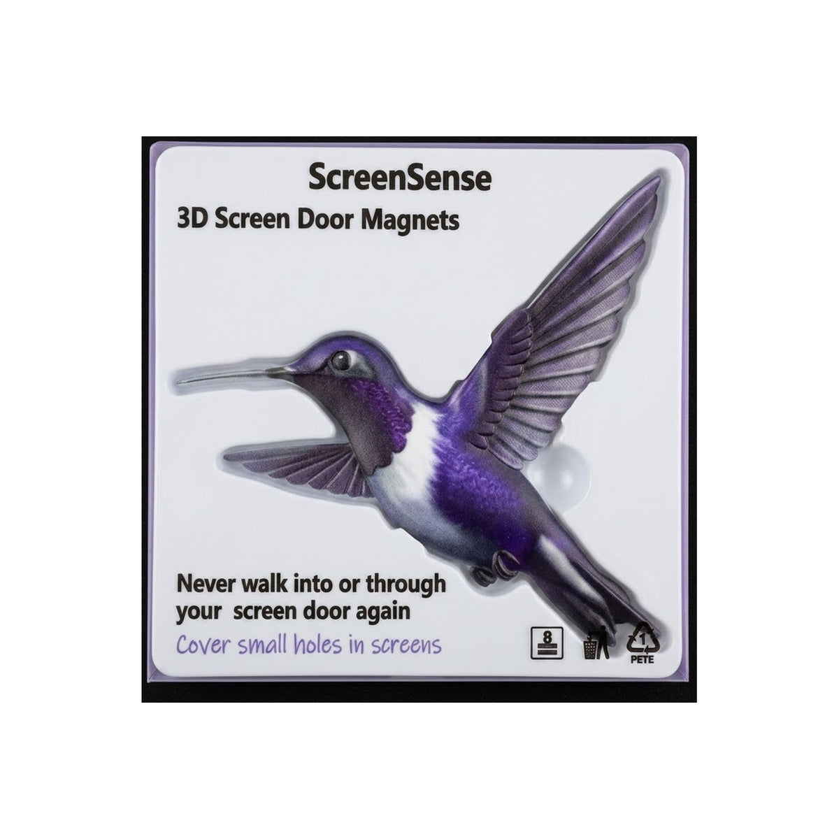 ScreenSense Purple Hummingbird Screen Magnet