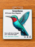 ScreenSense Teal Hummingbird 3D Screen Door Magnet